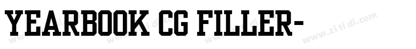 Yearbook Cg Filler字体转换